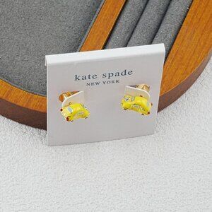 Kate Spade Yellow Car Stud Earrings